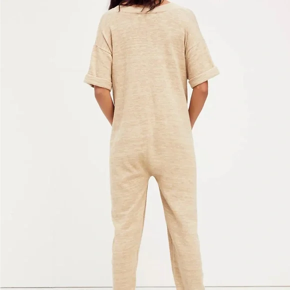 Free People Beach Everday Sweater One Piece Jumpsuit XL NWT - Picture 3 of 5